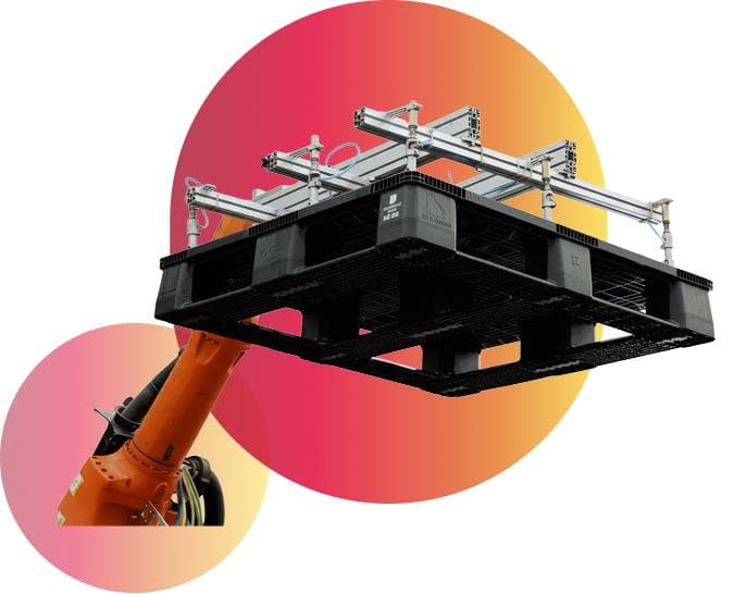 Pallet con robot
